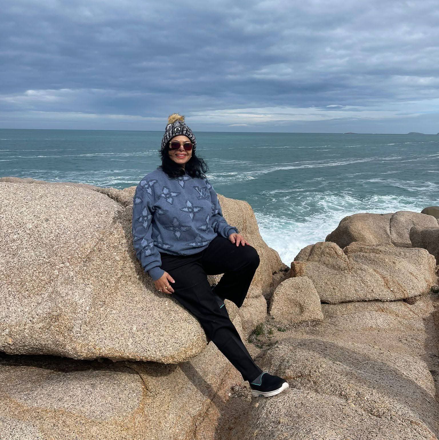 Suravi Ghosh by the sea